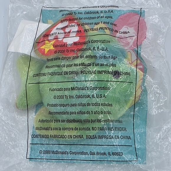 Vintage 2000 McDonald's Coral The Fish Teenie Beanie Baby #14 Toy Plush - Picture 2 of 5